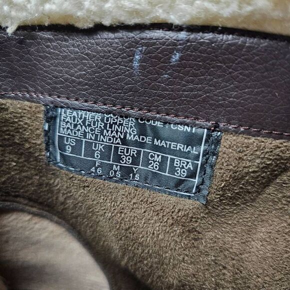 Skechers 48695 Boot Suede Leather Faux Fur Lining Wedge Size 9.5 - Picture 13 of 14